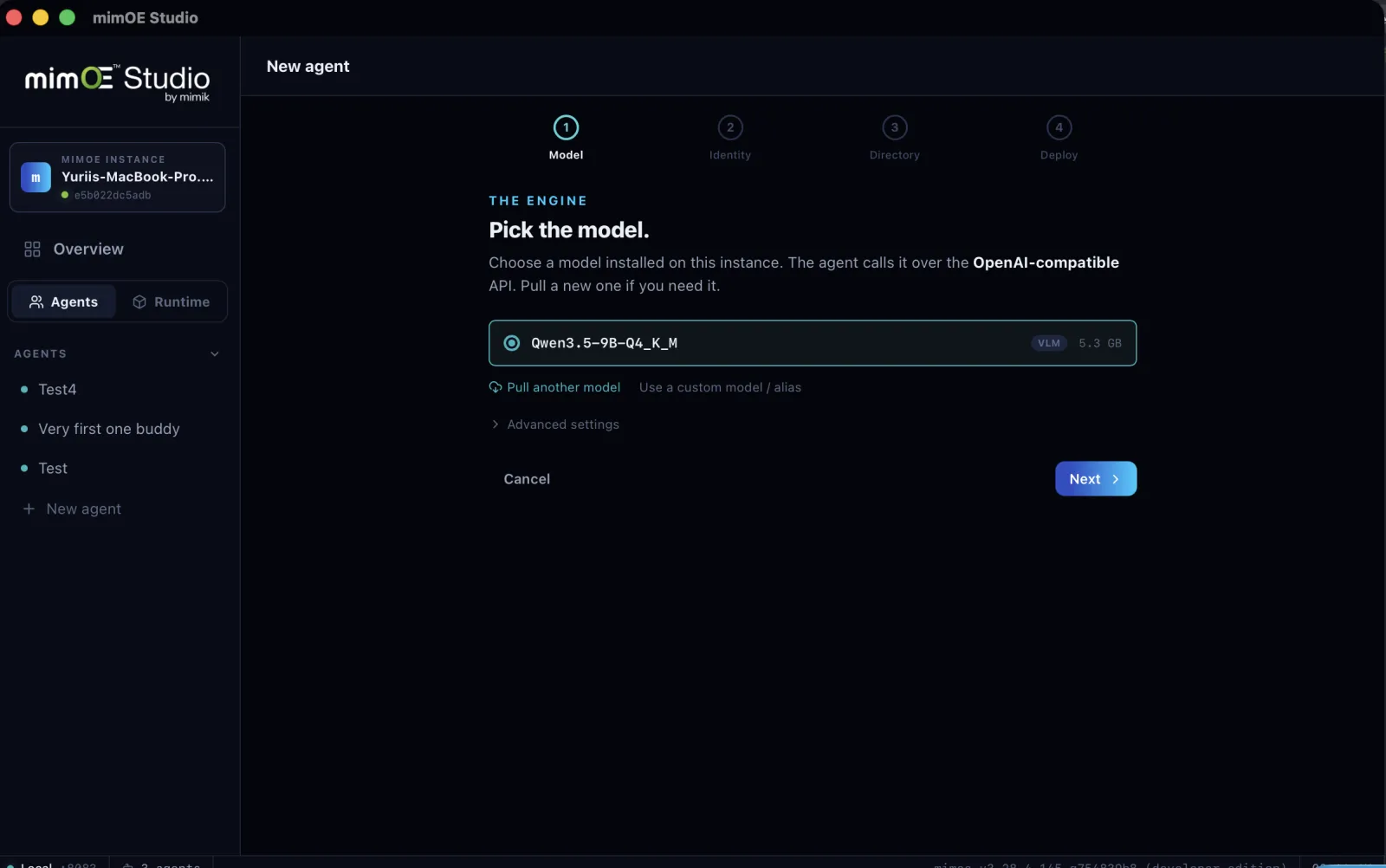 Studio screenshot